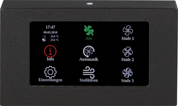 Steuerung Evenes HRV Touch V2, für KWL Geräte Typ HRV Steuerung Evenes HRV Touch V2, für KWL Geräte Typ HRV