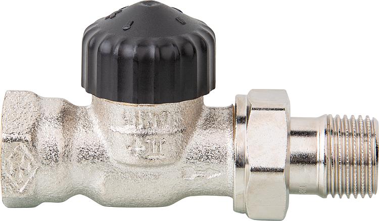 Heimeier Thermostatventil Rotguß vernickelt R 1"Durchgang Heimeier Thermostatventil Rotguß vernickelt R 1"Durchgang