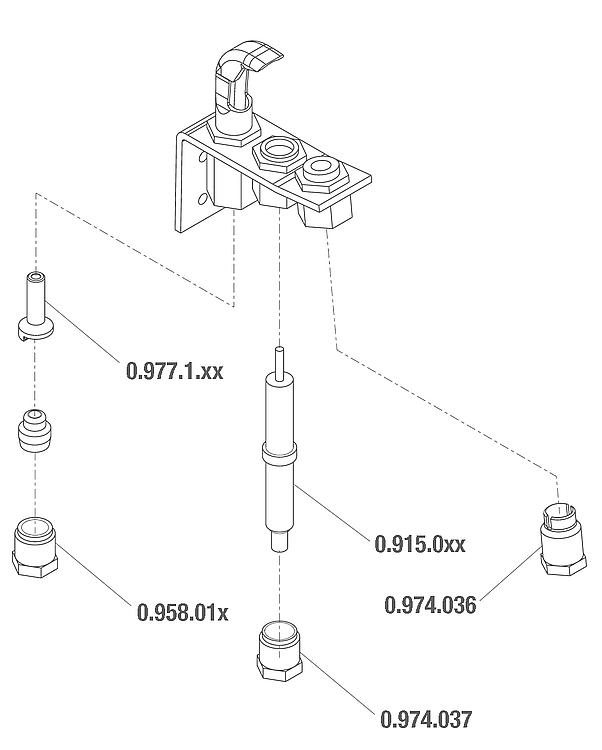 Dichtung für Zündbrenner Serie 140 Ref. 0.948.058