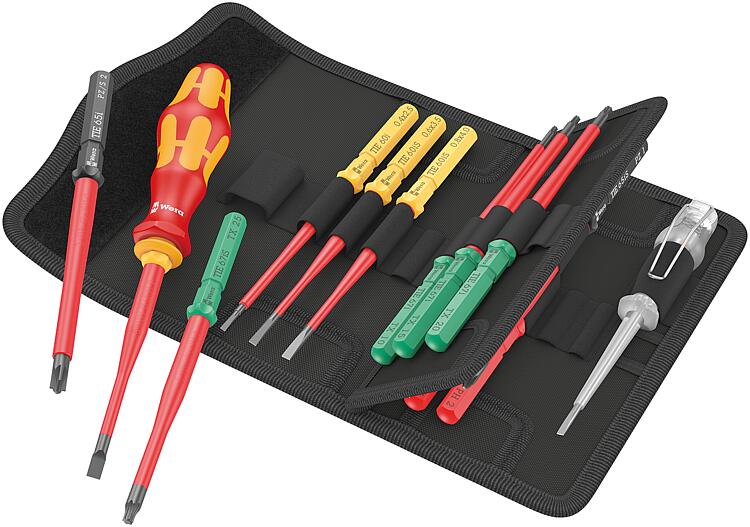VDE-Wechselklingen-Set WERA Kraftform Kompakt VDE 16 extra slim 1 Tool Finder mit Bithalter, 16-teilig VDE-Wechselklingen-Set WERA Kraftform Kompakt VDE 16 extra slim 1 Tool Finder mit Bithalter, 16-teilig