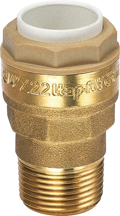 Steckfitting Übergangsnippel 12mm x 1/2" Steckfitting Übergangsnippel 12mm x 1/2"