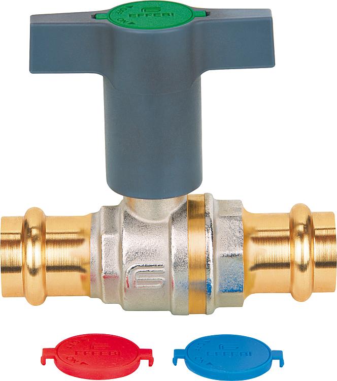 Trinkwasserkugelhahn Presstige 15mm,Messing,mit verlängertem Griff,Kunststoff,DV Trinkwasserkugelhahn Presstige 15mm,Messing,mit verlängertem Griff,Kunststoff,DV