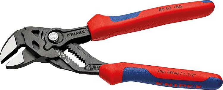 Zangenschlüssel KNIPEX brüniert L=180 mm mit Mehrkomponenten-Griff Zangenschlüssel KNIPEX brüniert L=180 mm mit Mehrkomponenten-Griff