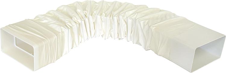 Flachkanalbogen FLBF 100 flexibel 110 x55 mm Kunststoff weiß Flachkanalbogen FLBF 100 flexibel 110 x55 mm Kunststoff weiß
