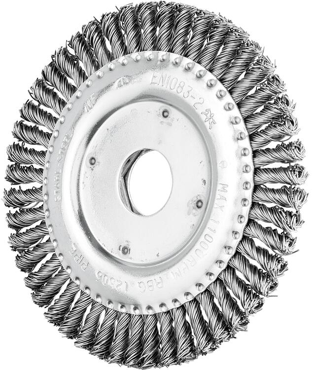 Rundbürste Pferd RBG, 125 x 6 x 22,2, Stahldraht 0,50