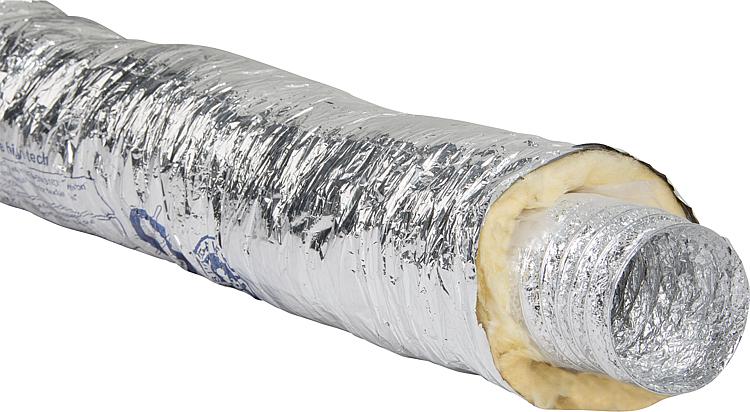 Aluminiumflexrohr isoliert NW100,Länge 10m, 25mm Dämmstärke Aluminiumflexrohr isoliert NW100,Länge 10m, 25mm Dämmstärke