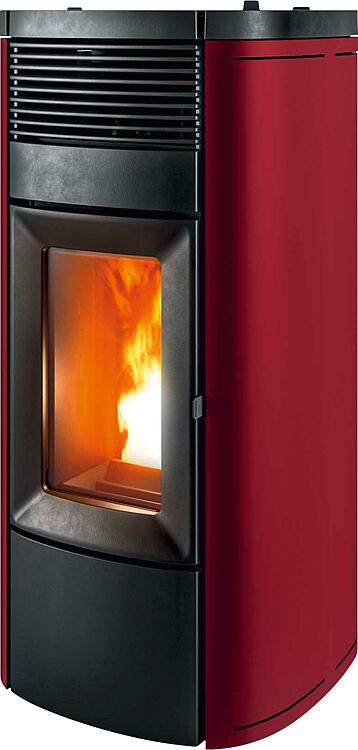 Pelletofen MCZ Musa Air 10 R, Grundgerät mit Verkleidung Bordeaux Metall, 10,0 KW Pelletofen MCZ Musa Air 10 R, Grundgerät mit Verkleidung Bordeaux Metall, 10,0 KW