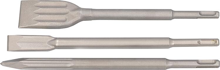 Meißel-Set HELLER ENDURO selbstschärfend SDS-Plus 3-teilig Spitz-/Flach- und Spatmeißel