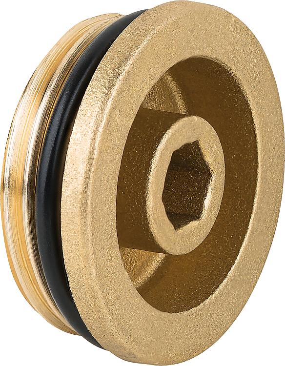 Verschlussstopfen 1 1/4" selbstdichtend, vernickelt Verschlussstopfen 1 1/4" selbstdichtend, vernickelt