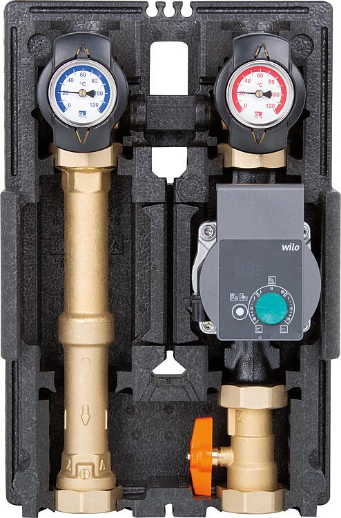 Heizkreisset K31 Heat Bloc DN 25(1"), ungemischt, Wilo Stratos PICO 25/1-6 Heizkreisset K31 Heat Bloc DN 25(1"), ungemischt, Wilo Stratos PICO 25/1-6