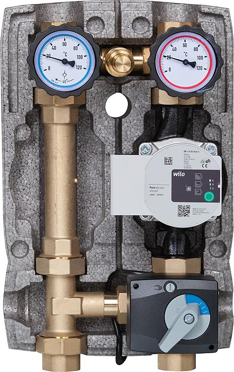 Heizkreisset Easyflow DN25(1") Überströmventil,3-Wege-Mischer, Wilo Para 25/6 Heizkreisset Easyflow DN25(1") Überströmventil,3-Wege-Mischer, Wilo Para 25/6