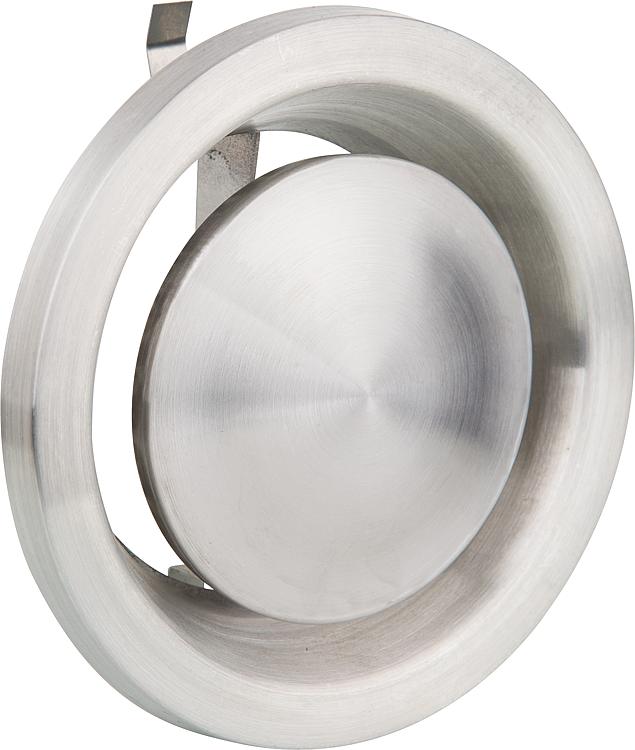 Abluftelement AEE 125 Edelstahl Anschluss-  125mm, Außen-  160mm Abluftelement AEE 125 Edelstahl Anschluss-  125mm, Außen-  160mm