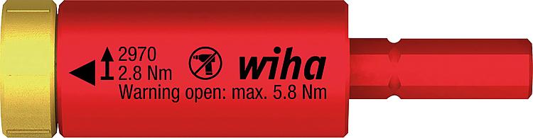 VDE-Drehmoment Wiha® easyTorque Adapter für slimBits und slimVario®, max. 2,8 Nm VDE-Drehmoment Wiha® easyTorque Adapter für slimBits und slimVario®, max. 2,8 Nm
