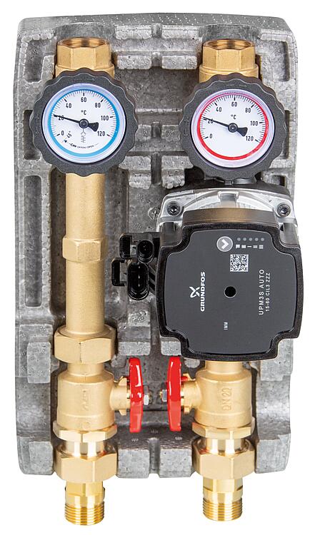 Heizkreisset Easyflow DN20 ungemischt, Wärmezählerstrecke mit Pumpe Grundfos UPM3S AUTO 15-60 Heizkreisset Easyflow DN20 ungemischt, Wärmezählerstrecke mit Pumpe Grundfos UPM3S AUTO 15-60