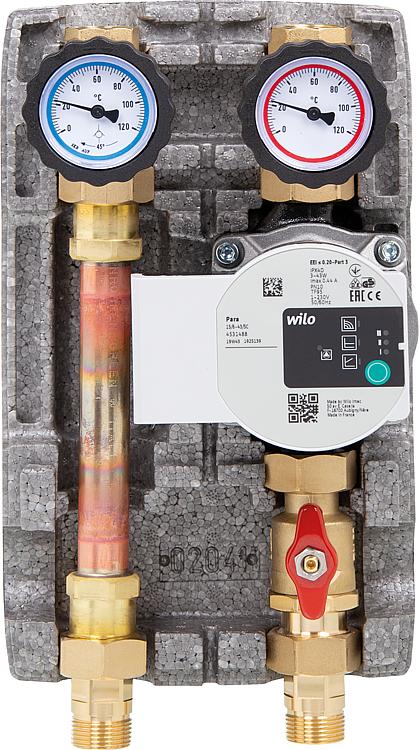 Heizkreisset Easyflow DN20(3/4"), ungemischt, Wilo Para 15/6 SC Heizkreisset Easyflow DN20(3/4"), ungemischt, Wilo Para 15/6 SC