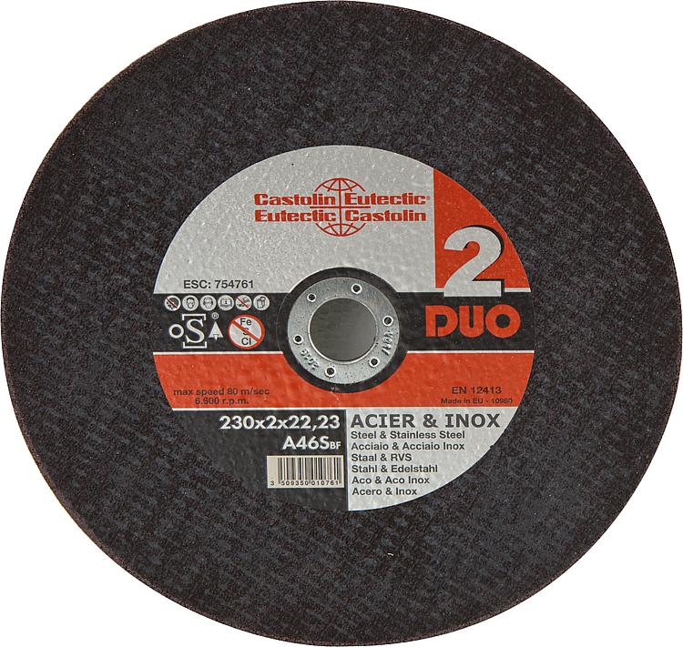 Trennscheiben Duo 230 für Stahl, Edelstahl 230x2x22,23 mm Trennscheiben Duo 230 für Stahl, Edelstahl 230x2x22,23 mm