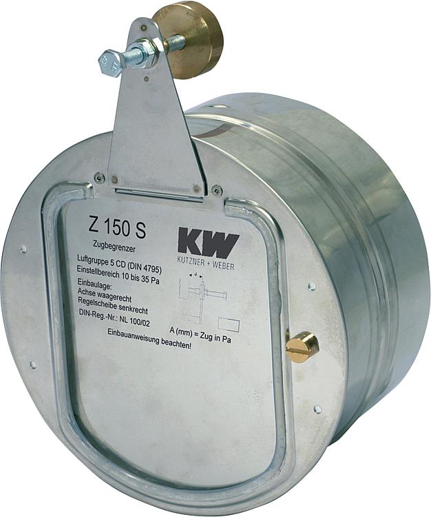 KW-Zugbegrenzer Reglerklappe Z 150 S, ø 150 mm KW-Zugbegrenzer Reglerklappe Z 150 S, ø 150 mm