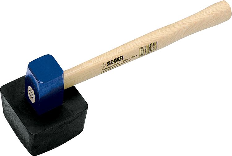 Sieger-Plattenlegerhammer, 1500 g, eckig, anvulkanisert, Holz-/Rinkeil, Esche-Stiel 38 cm Sieger-Plattenlegerhammer, 1500 g, eckig, anvulkanisert, Holz-/Rinkeil, Esche-Stiel 38 cm