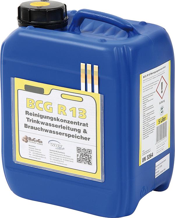 BCG Reinigungskonzentrat BCG-R 13 Kanister = 5 Liter BCG Reinigungskonzentrat BCG-R 13 Kanister = 5 Liter