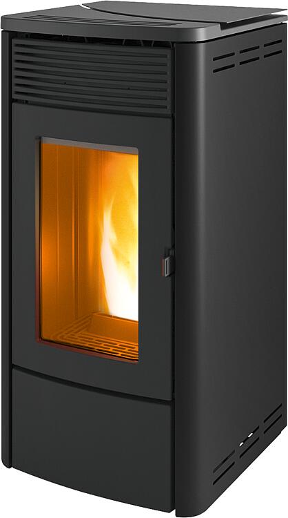 Pelletofen MCZ Tecla Air 6 R, Grundgerät mit Verkleidung Schwarz Metall, 6,3 KW Pelletofen MCZ Tecla Air 6 R, Grundgerät mit Verkleidung Schwarz Metall, 6,3 KW