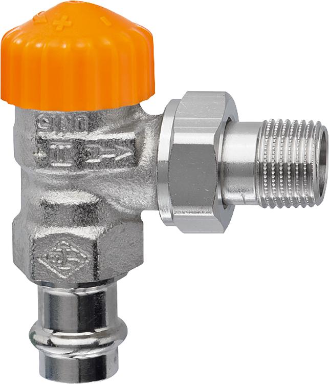 Thermostat-Ventilunterteil IMI HeimeierEclipse DN15(1/2")x 15mm Pressanschl. Eck Thermostat-Ventilunterteil IMI HeimeierEclipse DN15(1/2")x 15mm Pressanschl. Eck