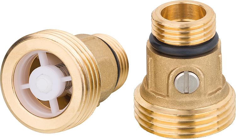 Absperr-Set mit Rückschlagventil für DN15 Zirkulationspumpen DN15 (1/2") AGx DN2 Absperr-Set mit Rückschlagventil für DN15 Zirkulationspumpen DN15 (1/2") AGx DN2