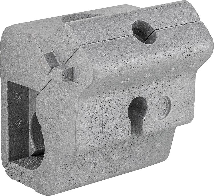 Dämmschale für Abzweig-T-Ventile für DN 20 und DN 25 Dämmschale für Abzweig-T-Ventile für DN 20 und DN 25