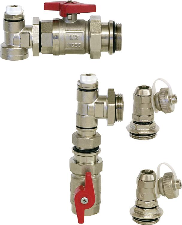 WS-Anschlussgarnitur Typ V-E 3/4" vertikal mit Entleerung WS-Anschlussgarnitur Typ V-E 3/4" vertikal mit Entleerung