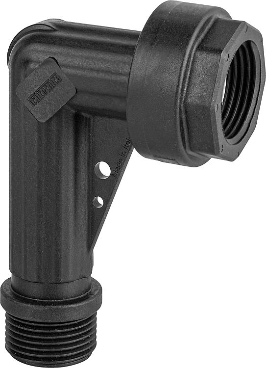 Winkelverschraubung Kunststoff 90 ÜM 1" IG x 1" AG LxB= 105x70mm Winkelverschraubung Kunststoff 90 ÜM 1" IG x 1" AG LxB= 105x70mm