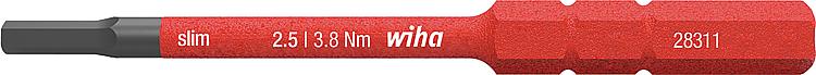 VDE-slimBit Wiha® Innensechskant SW 2,5 VDE-slimBit Wiha® Innensechskant SW 2,5
