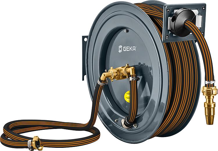 Schlauchaufroller Geka plus PA20GSK mit Gummischlauch DN20 (3/4") 15m Schlauchaufroller Geka plus PA20GSK mit Gummischlauch DN20 (3/4") 15m