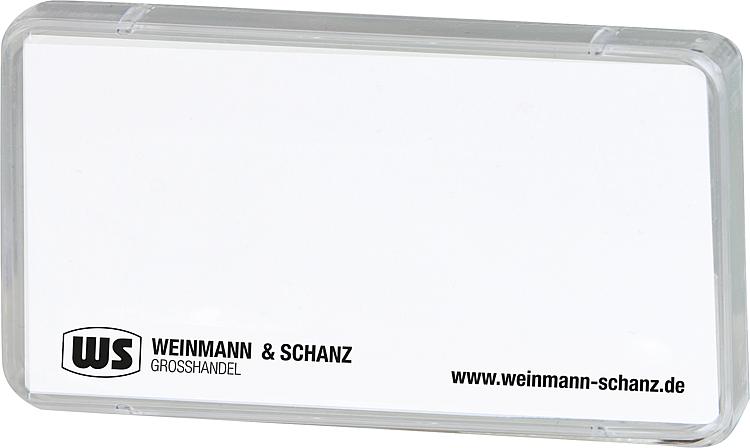 WS Schildträger aus Kunststoff, Grundträger,Abdeckung,Blanko- etikett 70x37mm,VP WS Schildträger aus Kunststoff, Grundträger,Abdeckung,Blanko- etikett 70x37mm,VP
