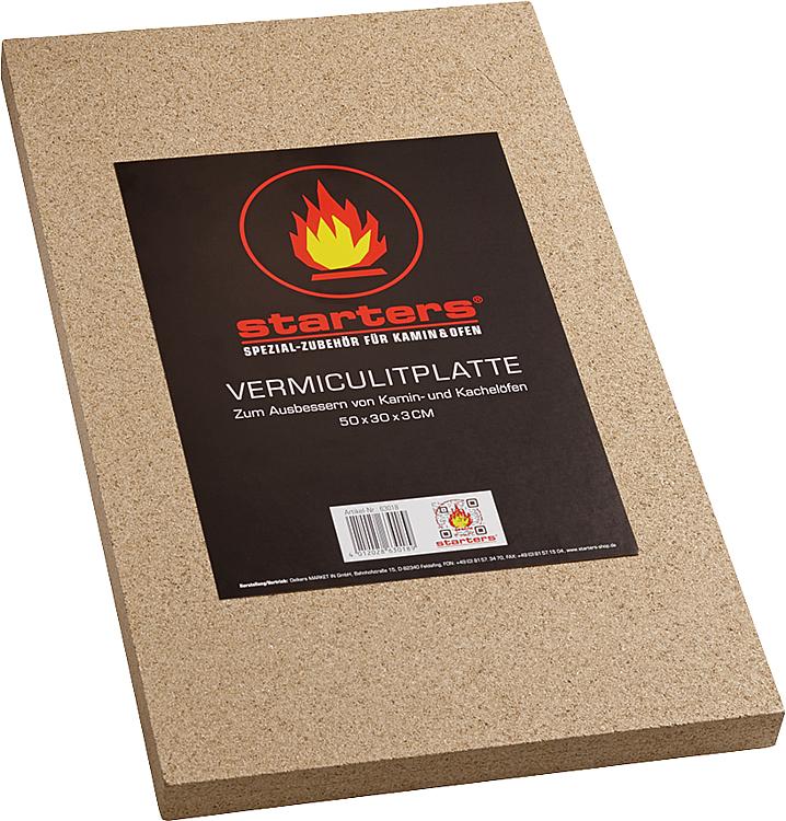 Vermiculiteplatte 30mm stark 500 x 300mm Vermiculiteplatte 30mm stark 500 x 300mm