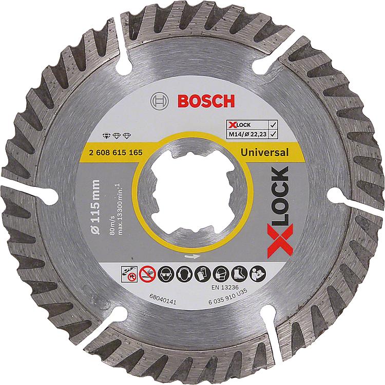 Trennscheibe BOSCH® Diamant Standard for Universal mit X - Lock Aufnahme Ø 115 mm Trennscheibe BOSCH® Diamant Standard for Universal mit X - Lock Aufnahme Ø 115 mm