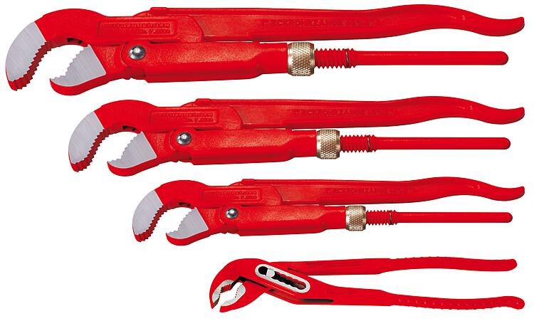 Zangenset Eckrohrzange DN25(1")+DN40(1.1/2")+DN50(2"), Wasserpumpenzange 10" Zangenset Eckrohrzange DN25(1")+DN40(1.1/2")+DN50(2"), Wasserpumpenzange 10"
