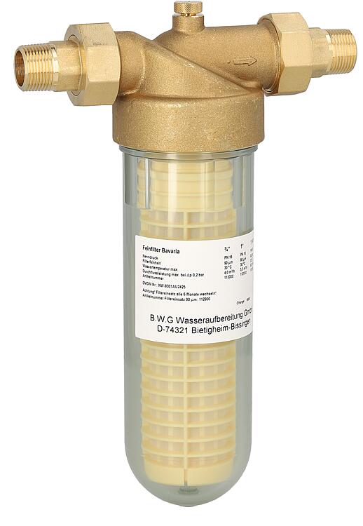 BWG Feinfilter DVGW Typ Bavaria 1 1/4" BWG Feinfilter DVGW Typ Bavaria 1 1/4"