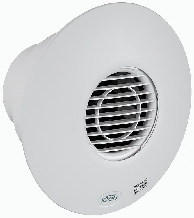 Kleinraum-Ventilator Icon 30 (V=118m /h), 230V NW 100, weiß Kleinraum-Ventilator Icon 30 (V=118m /h), 230V NW 100, weiß