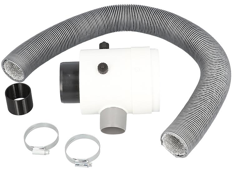 Abgas-Kesselanschlussstück DN80/125, Durchgang, RLU für Ecoheat Plus bis 25 kW Abgas-Kesselanschlussstück DN80/125, Durchgang, RLU für Ecoheat Plus bis 25 kW