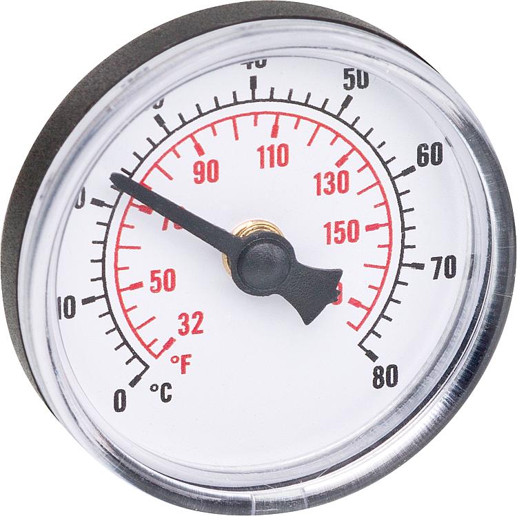 Thermometer 0-80 C, passend für Durchgangskugelhahn Thermometer 0-80 C, passend für Durchgangskugelhahn