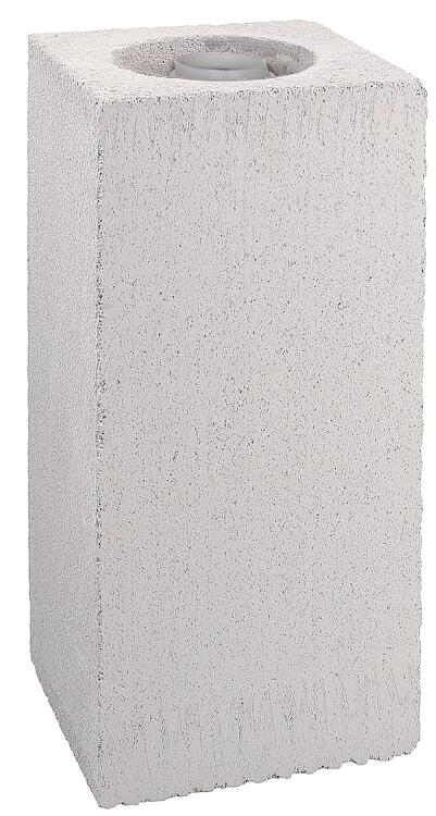 Schachtelement Porifix, mit Kunststoff-Abgasleitung, 210 x 210 x 500 mm, DN 60 Schachtelement Porifix, mit Kunststoff-Abgasleitung, 210 x 210 x 500 mm, DN 60
