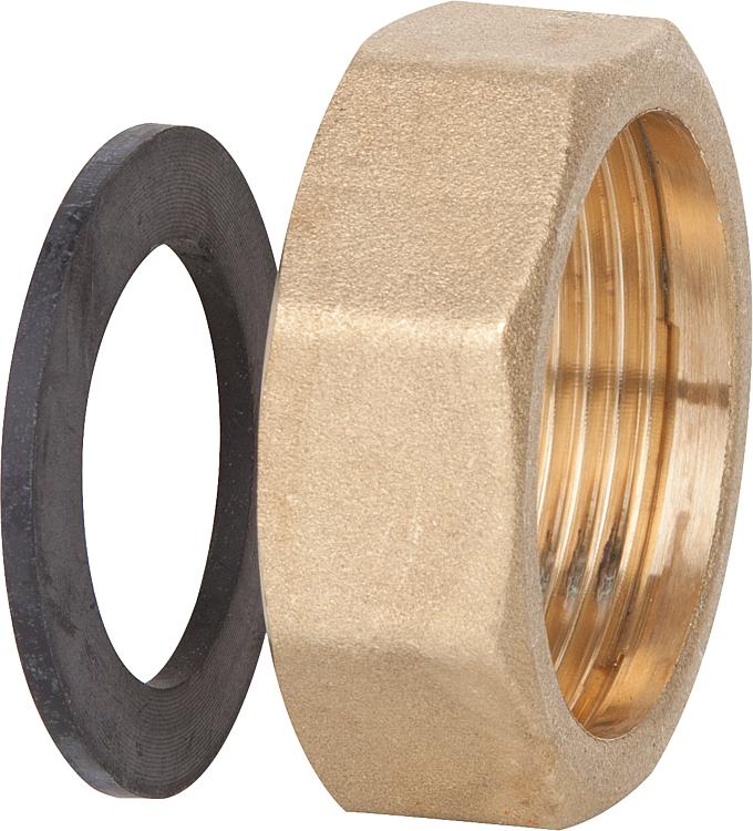 Überwurfmutter 1 1/2'''' für Durchflussmser mit Solardichtung Überwurfmutter 1 1/2'''' für Durchflussmser mit Solardichtung
