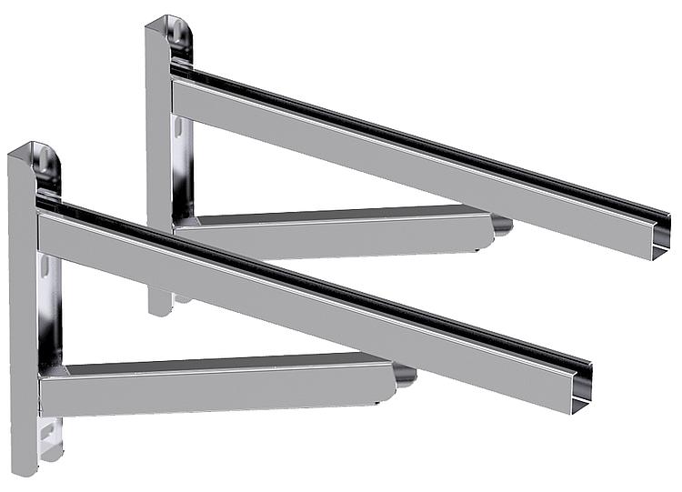 CondensBlue VA Aussenwand Wandkonsole für T-Stück mit Luftansaugung 620mm CondensBlue VA Aussenwand Wandkonsole für T-Stück mit Luftansaugung 620mm