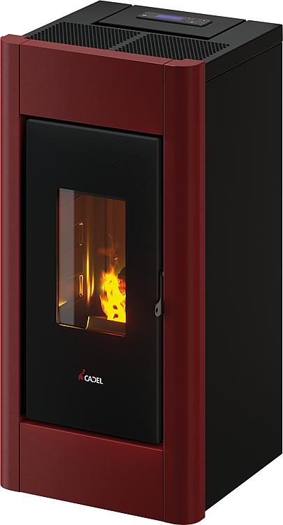 Pelletofen Sweet 3 Air 7.0 Grundgerät mit Verkleidung Metall Rot, 7 KW Pelletofen Sweet 3 Air 7.0 Grundgerät mit Verkleidung Metall Rot, 7 KW