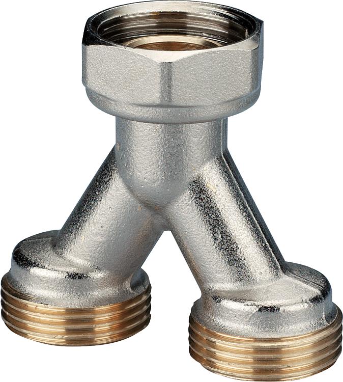 Verteiler-Y-Stück für Heizkreis- verteiler, Anschluss DN20 (3/4'''') Verteiler-Y-Stück für Heizkreis- verteiler, Anschluss DN20 (3/4'''')