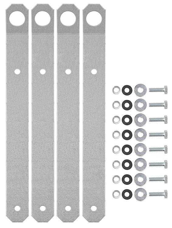 4 Aufhängelaschen für Decken- montage für Luftheizer LH120-930 4 Aufhängelaschen für Decken- montage für Luftheizer LH120-930
