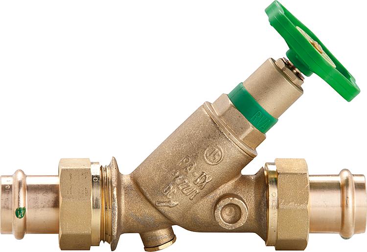 KFR-Ventil mit Prüfschraube mit Pressverschraubung-Viega DN 50/54mm nichtst.Spin KFR-Ventil mit Prüfschraube mit Pressverschraubung-Viega DN 50/54mm nichtst.Spin