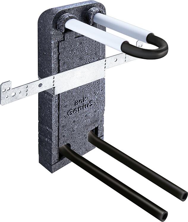 Wandbox mit Rohrbogenheit Mepla, 16x2,25 Höhe: 240mm inkl.Isolierbox Wandbox mit Rohrbogenheit Mepla, 16x2,25 Höhe: 240mm inkl.Isolierbox
