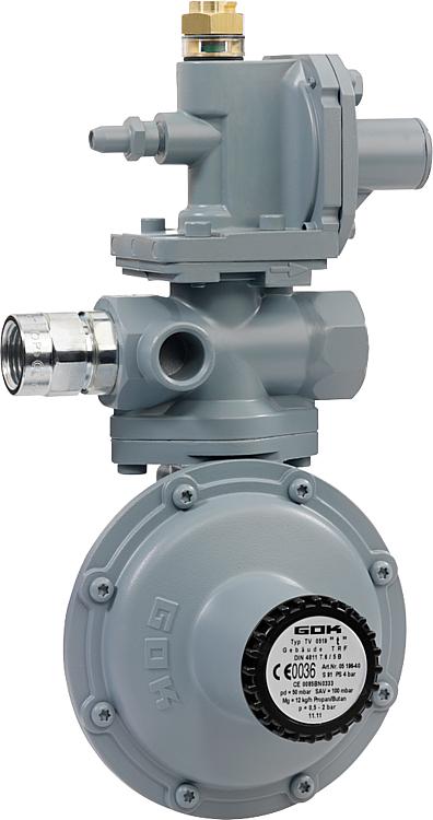 Niederdruckregler R1/2" 12kg/h 50mbar Ersetzt auch 6Kg p/Std.