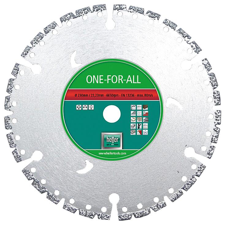Diamanttrennscheiben HELLER® ONE FOR ALL Ø 125 x 22,23 mm