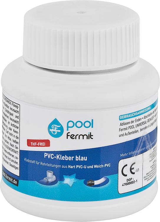PVC-Kleber 125ml mit Pinsel blau